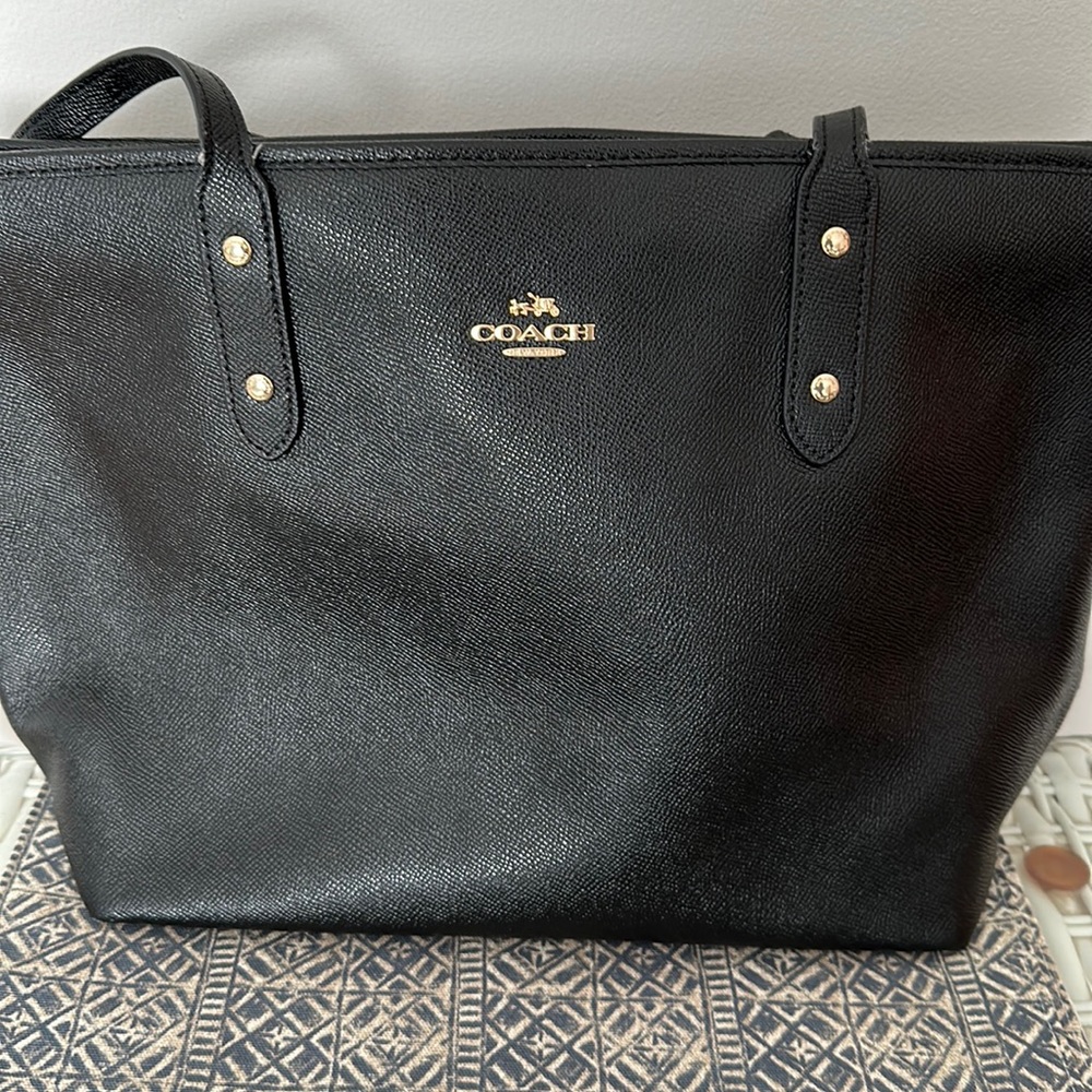 Coach tote. Large size. Well loved and barley used.